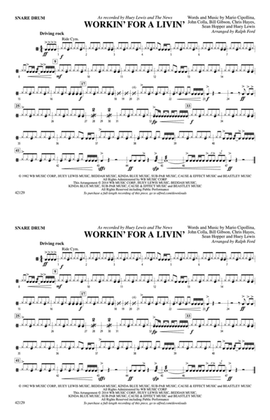 Workin' for a Livin': Snare Drum