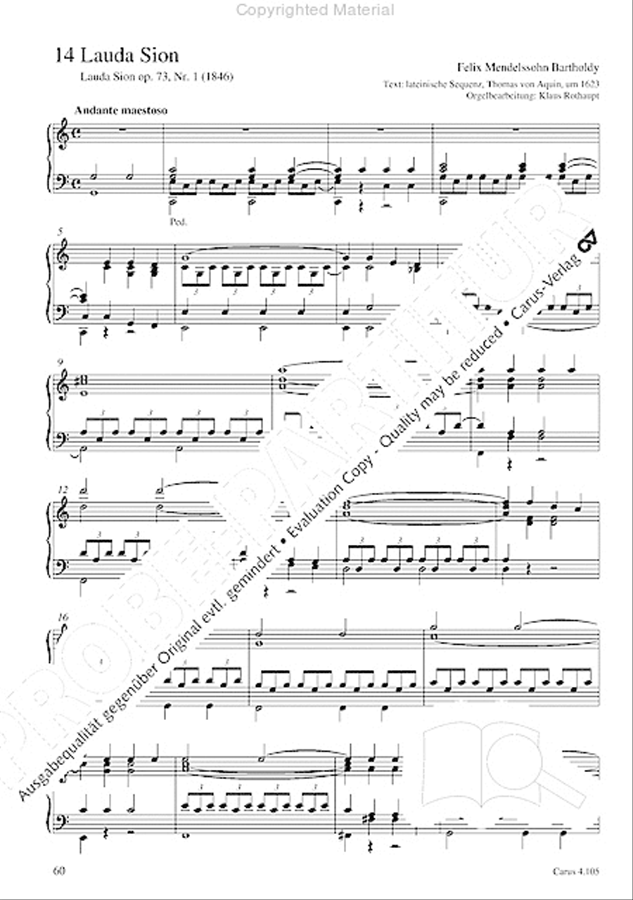 Choral collection Mendelssohn - editionchor Choir scores gallery preview page 61