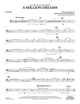 Book cover for A Million Dreams (from The Greatest Showman) (arr. Paul Murtha) - Bassoon