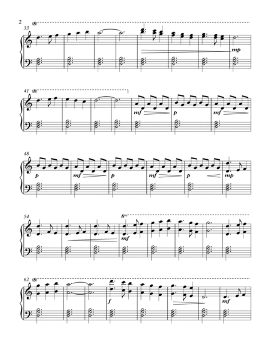 Crystal Sea Easy Piano scores gallery preview page 2