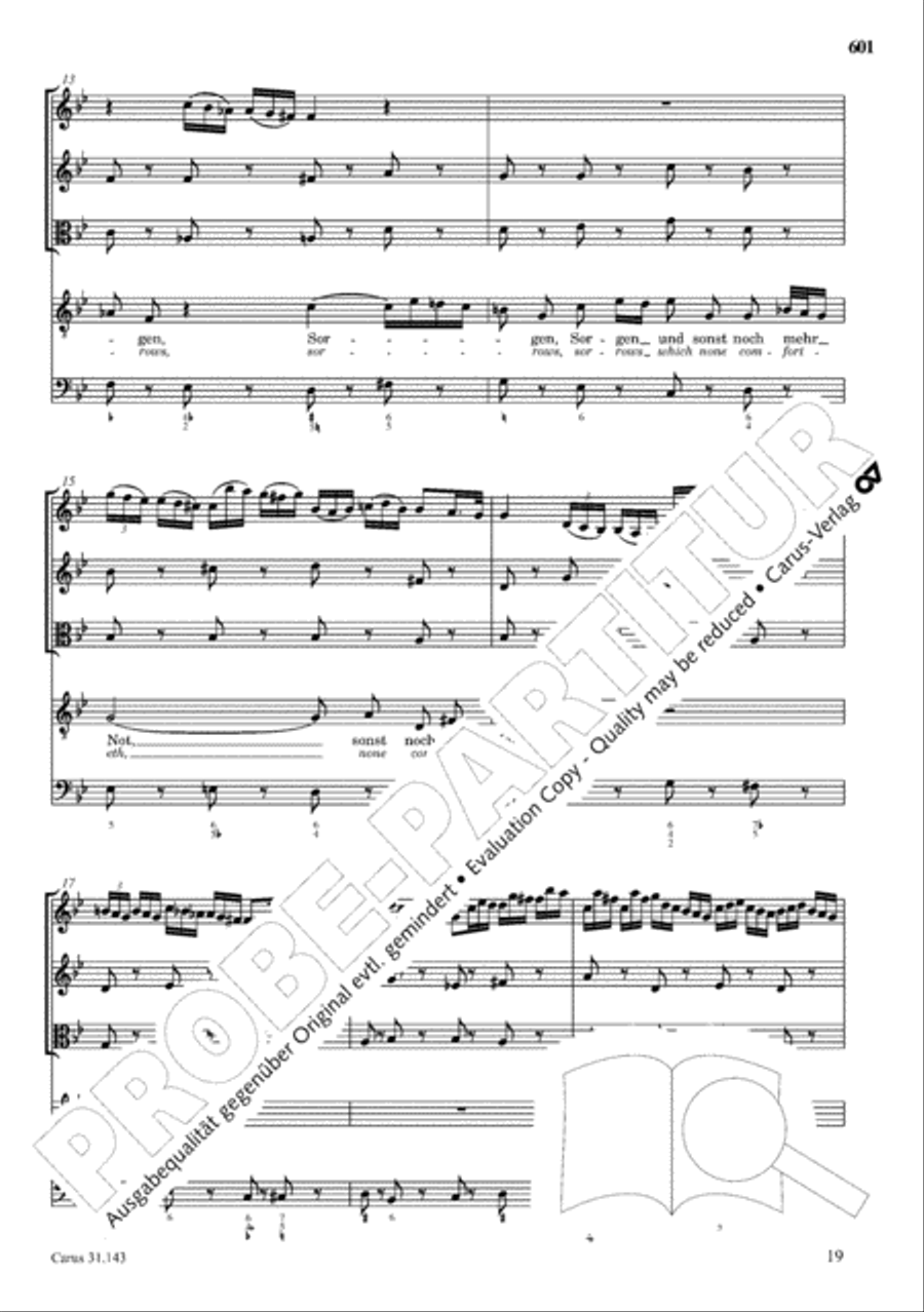 The Complete Sacred Vocal Works (Das geistliche Vokalwerk) Voice scores gallery preview page 602