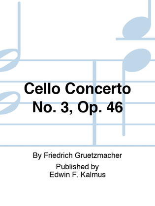 Book cover for Cello Concerto No. 3, Op. 46