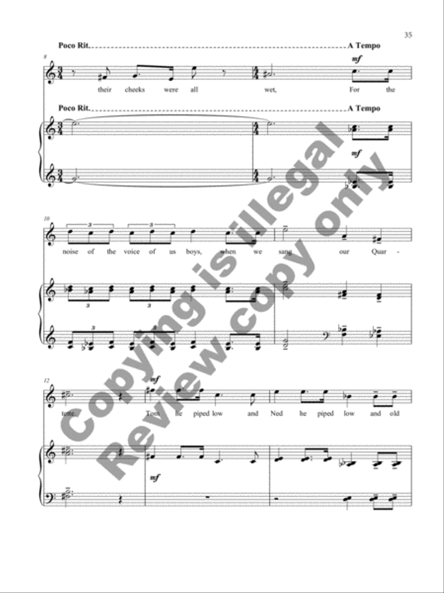 Peacock Pie Tenor Voice scores gallery preview page 17