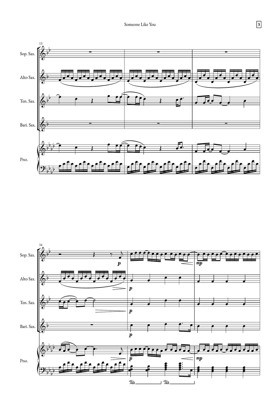 Someone Like You Small Ensemble scores gallery preview page 3