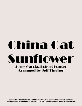 China Cat Sunflower