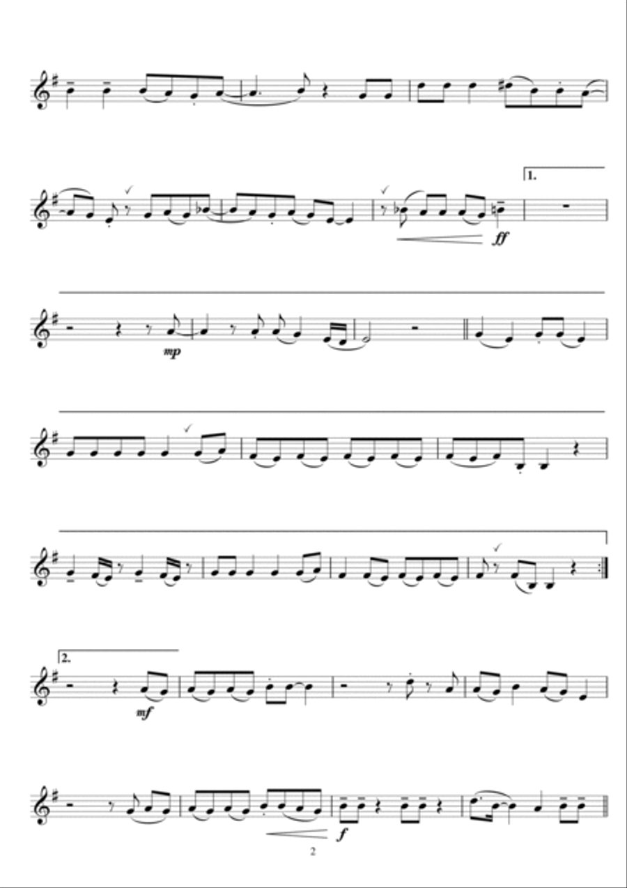 Grenade Grenade Clarinet Solo scores gallery preview page 2