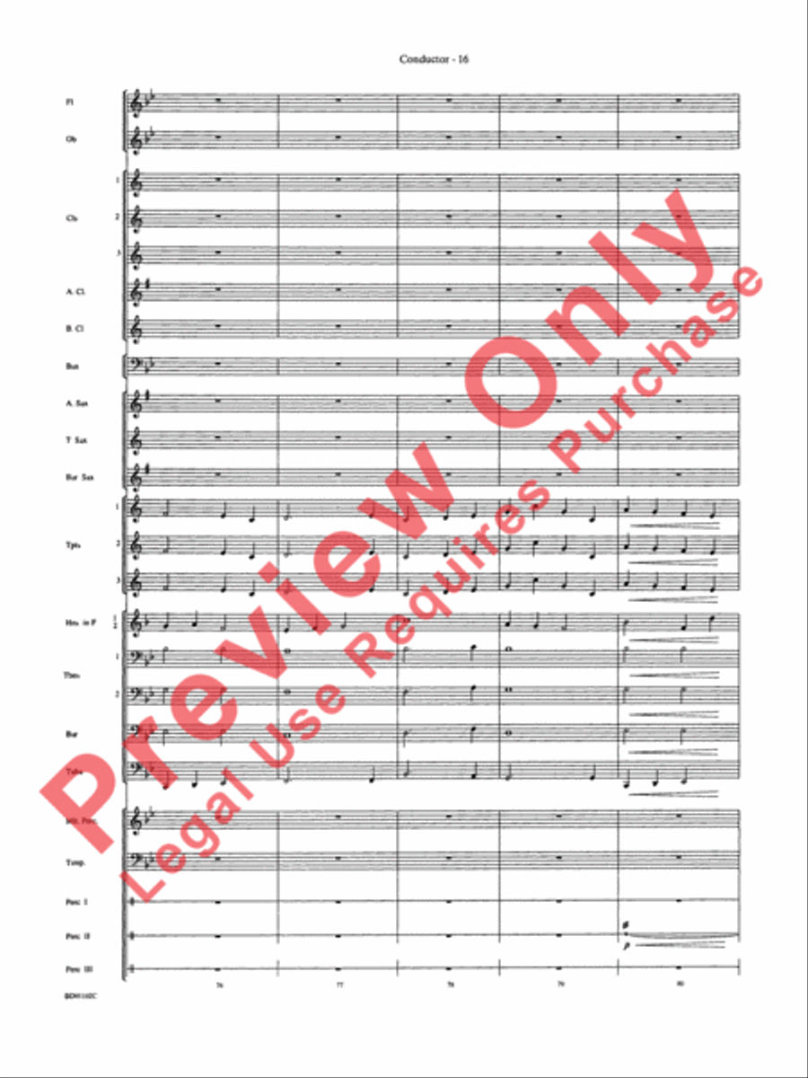 Into the Storm Concert Band scores gallery preview page 19