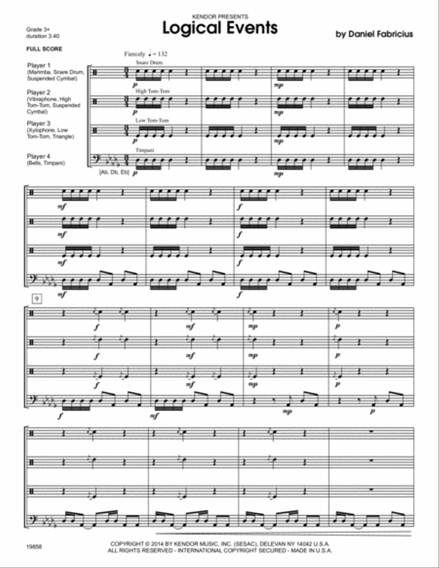 Logical Events Percussion scores gallery preview page 2