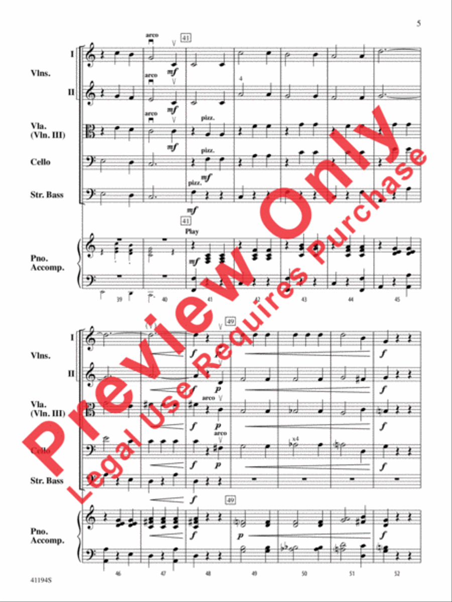 The Wizard of Oz, Suite from String Orchestra scores gallery preview page 6