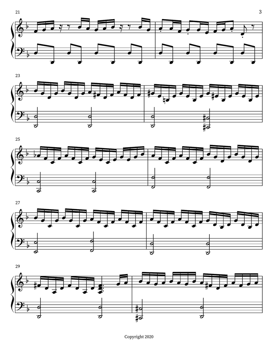 The Chase The Chase Piano Solo scores gallery preview page 3