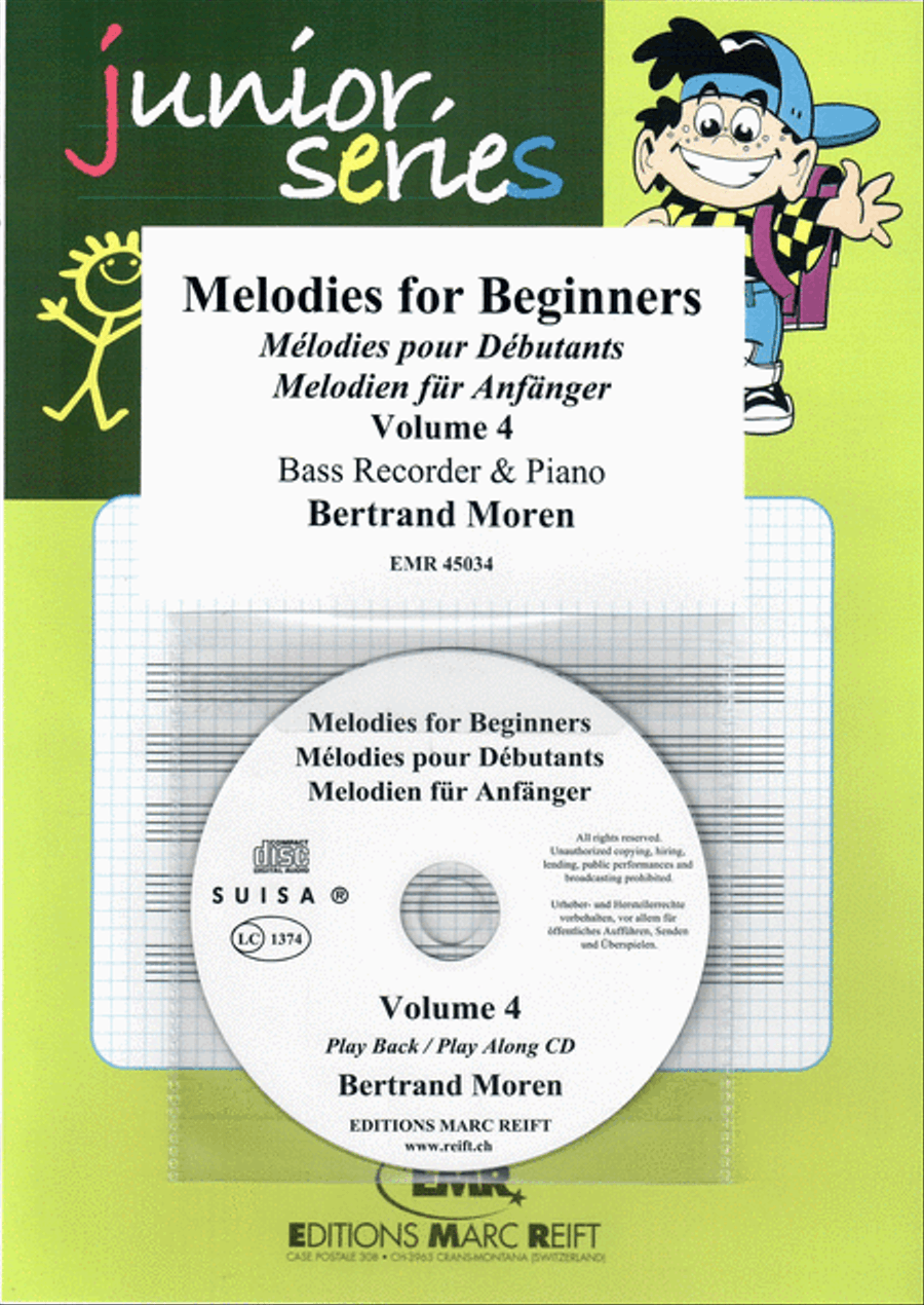 Melodies for Beginners Volume 4 Bass Recorder scores gallery preview page 1
