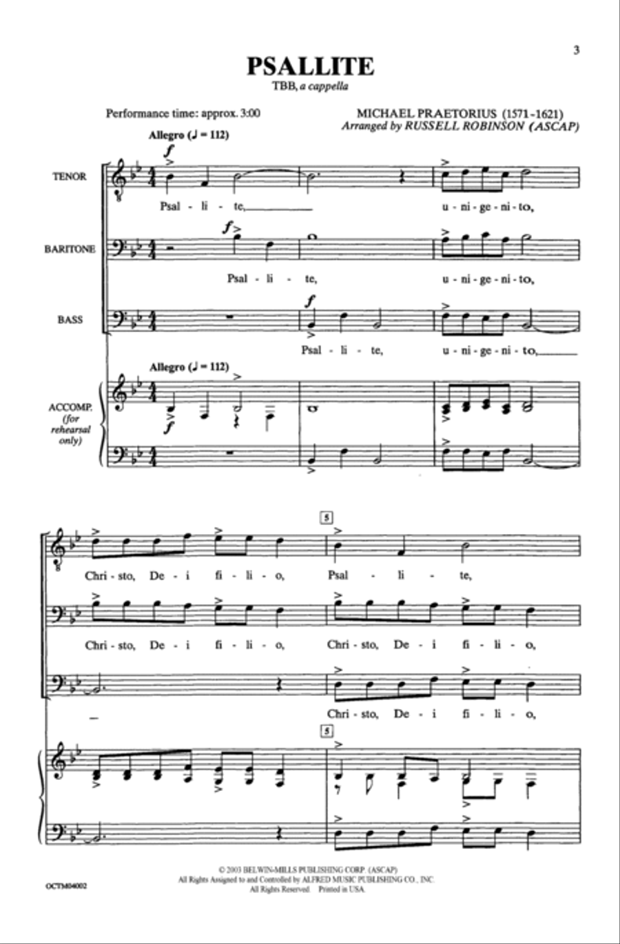 Psallite Psallite Men's Choir scores gallery preview page 13