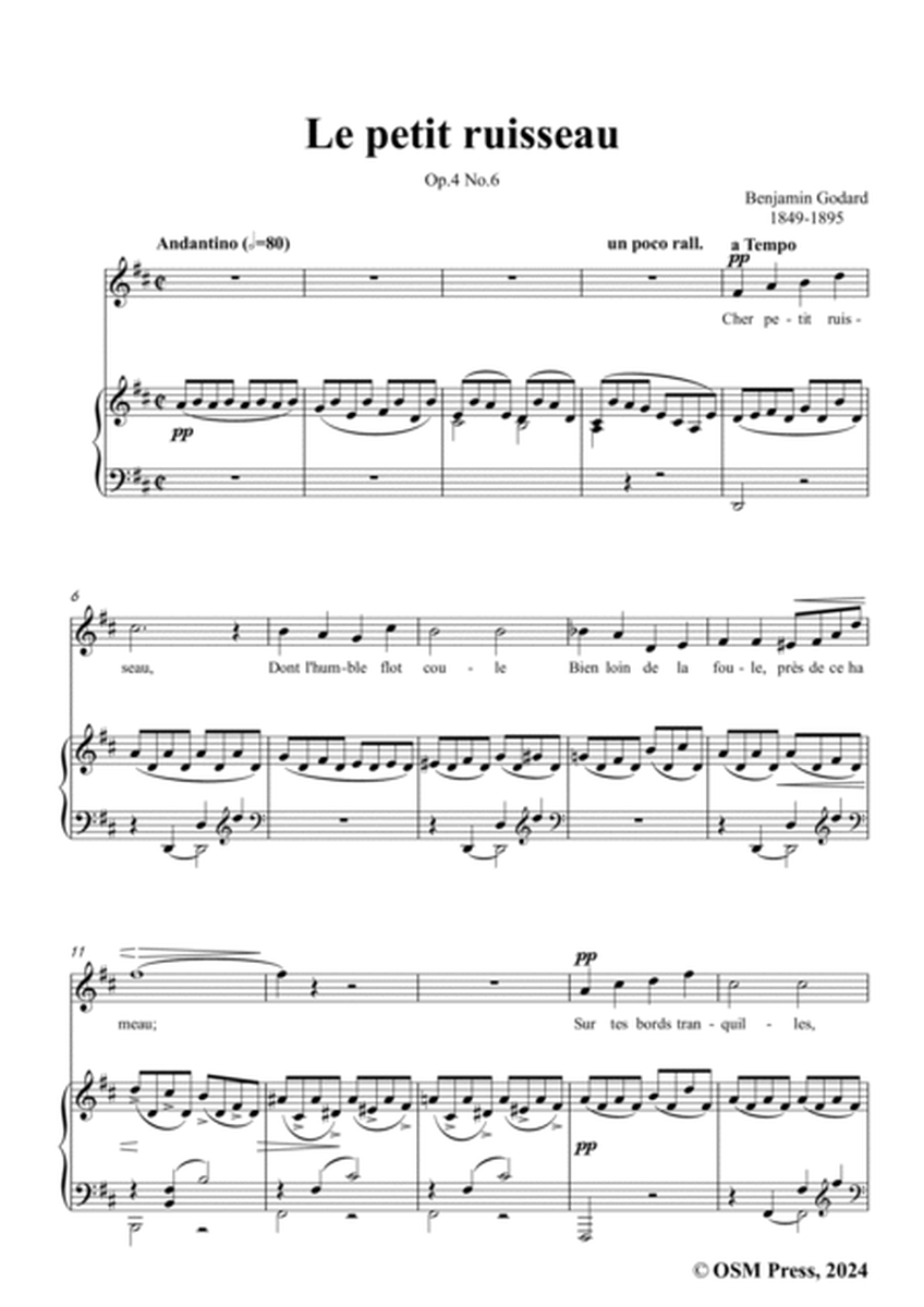 B. Godard-Le petit ruisseau,Op.4 No.6,in D Major