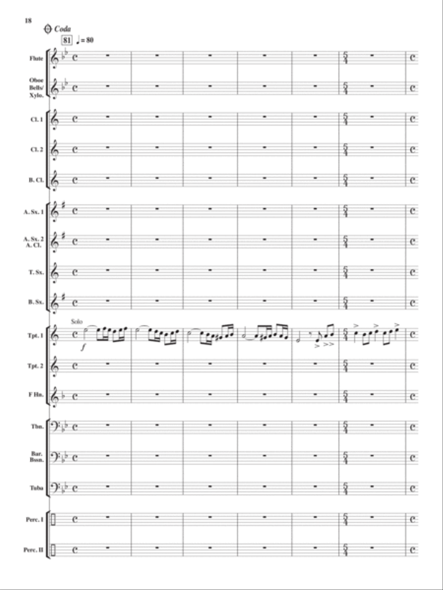 El Toro Rojo Grande Concert Band scores gallery preview page 17