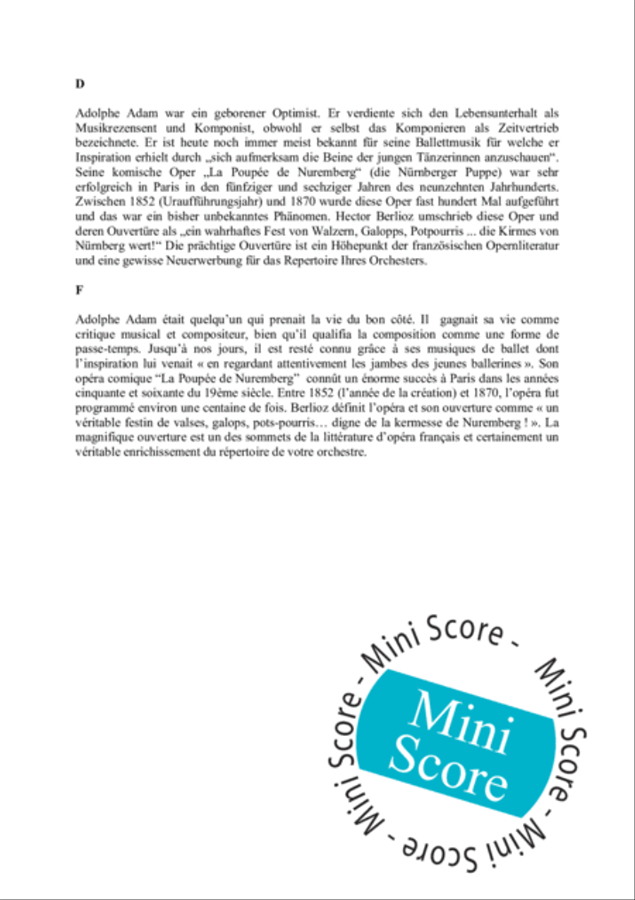 Overture La Poupee de Nuremberg Concert Band scores gallery preview page 6