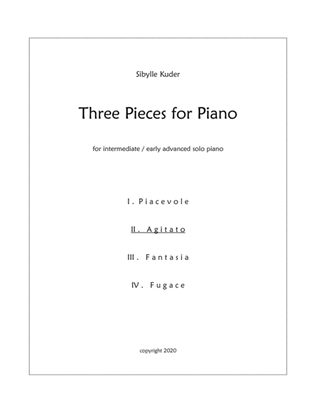 Three Pieces for Piano II. Agitato