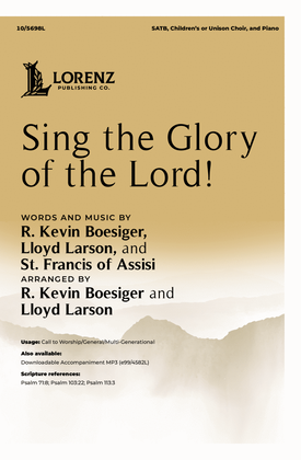 Book cover for Sing the Glory of the Lord!