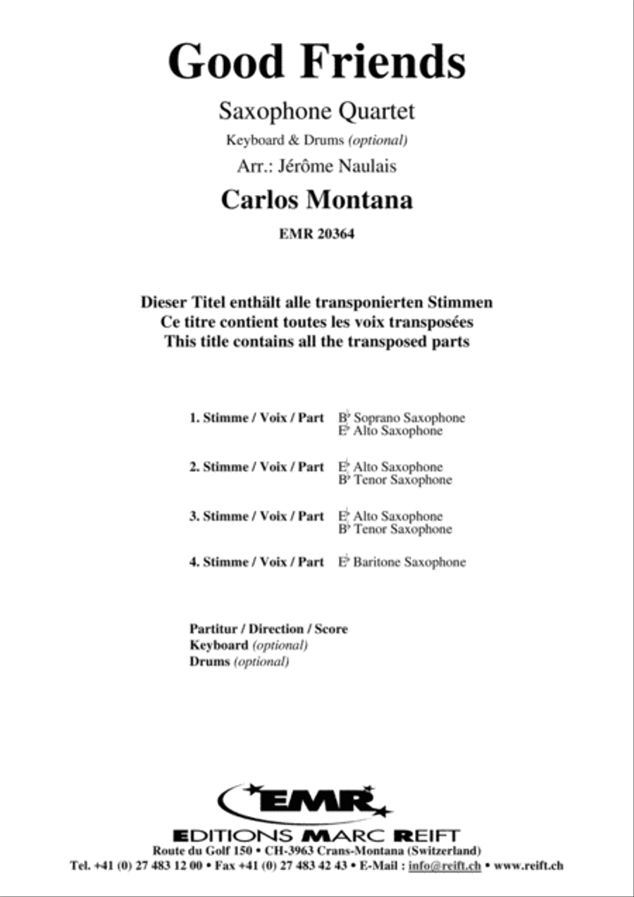 Good Friends Saxophone Quartet scores gallery preview page 2