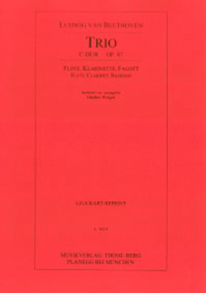 Book cover for Trio C-Dur op. 87