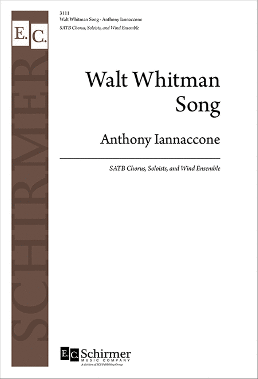 Walt Whitman Song 4-Part scores gallery preview page 1