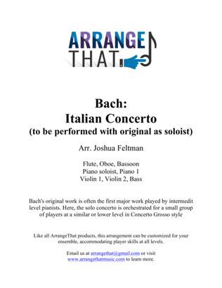Book cover for Bach: Italian Concerto