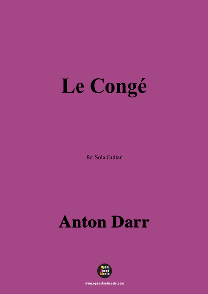 Adam Darr-Le Congé,for Guitar image number null