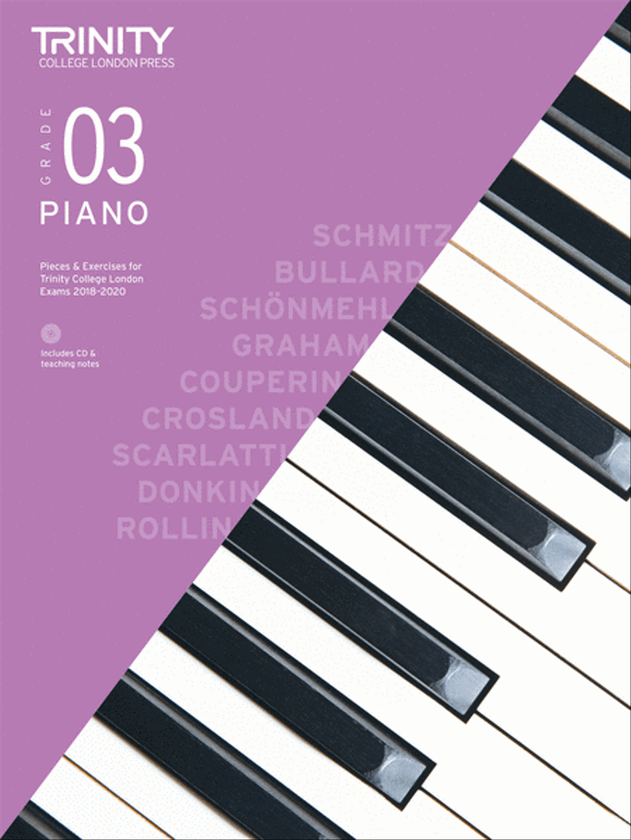 Piano Exam Pieces & Exercises 2018-2020: Grade 3 (book, CD & teaching notes) Piano Method scores gallery preview page 1