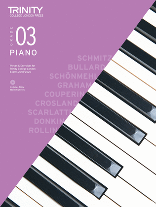 Book cover for Piano Exam Pieces & Exercises 2018-2020: Grade 3 (book, CD & teaching notes)