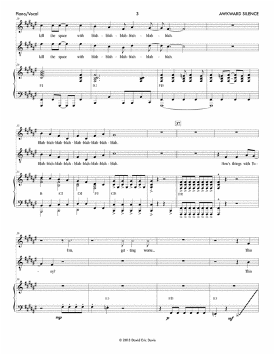 Brooklyn Crush (Vocal Selections) Piano scores gallery preview page 3