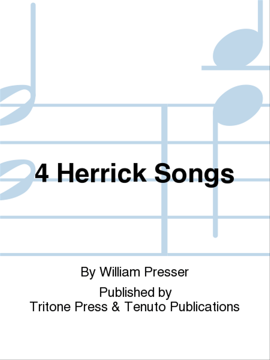 4 Herrick Songs Chamber Music scores gallery preview page 1