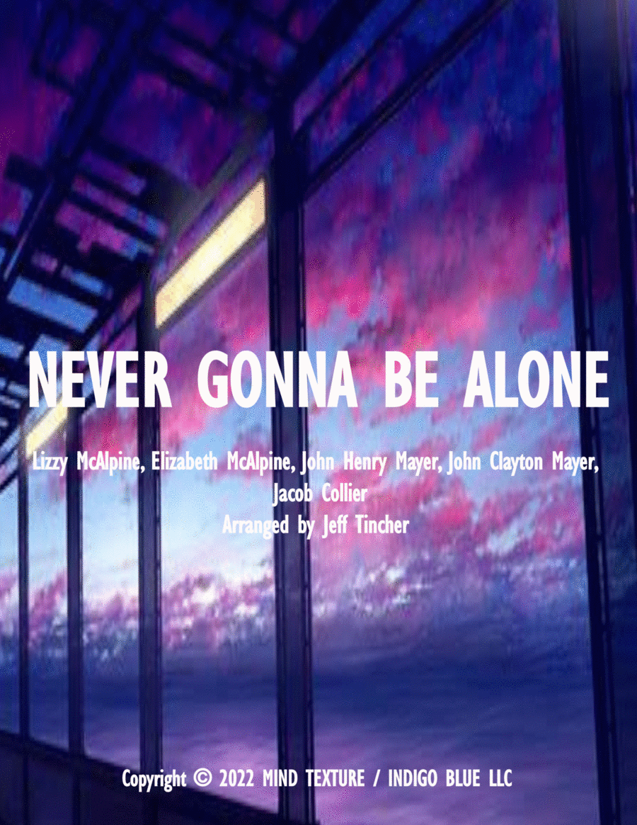 Never Gonna Be Alone Piano, Vocal, Guitar scores gallery preview page 1