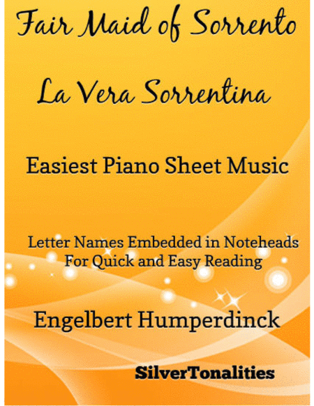Fair Maid of Sorrento La Vera Sorrentina Easiest Piano Sheet Music