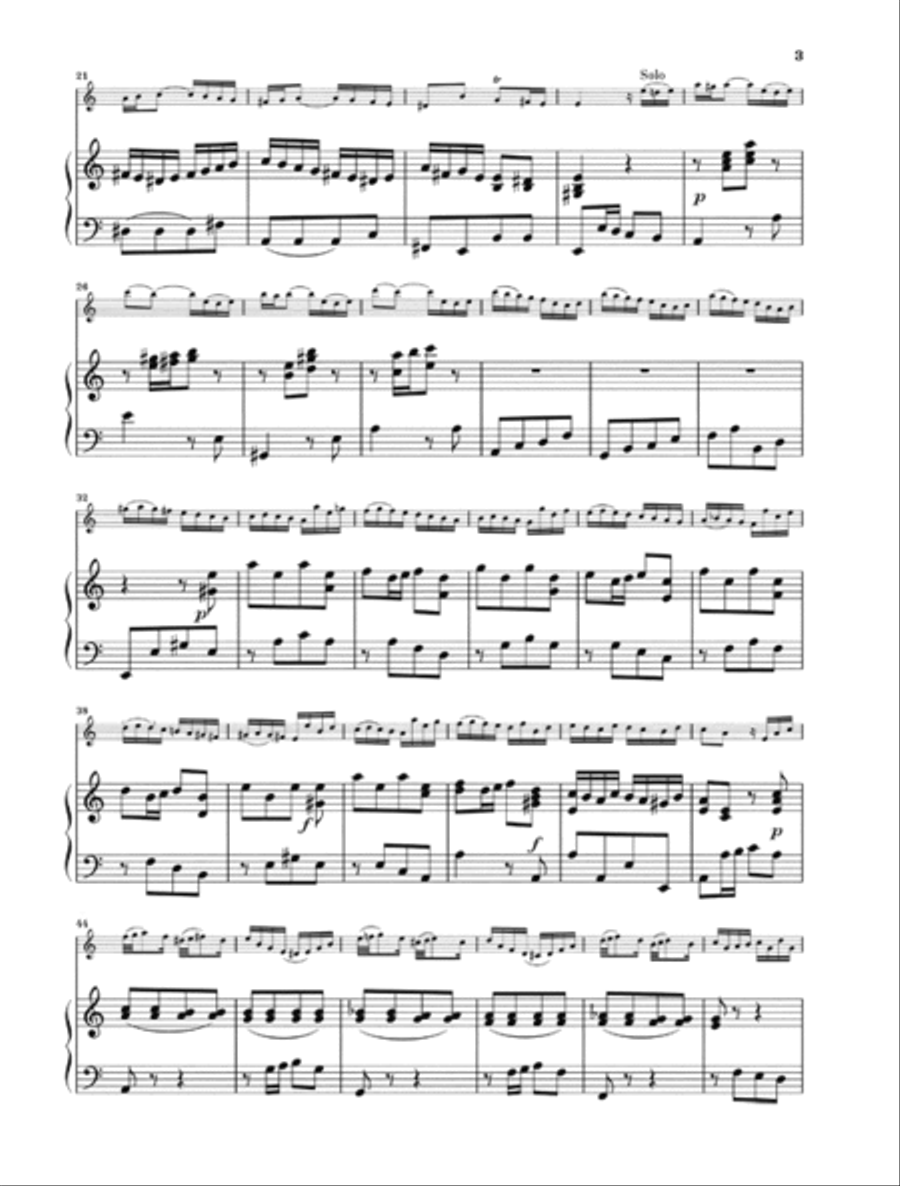 Concerto for Violin and Orchestra in A minor BWV 1041 Violin Solo scores gallery preview page 3