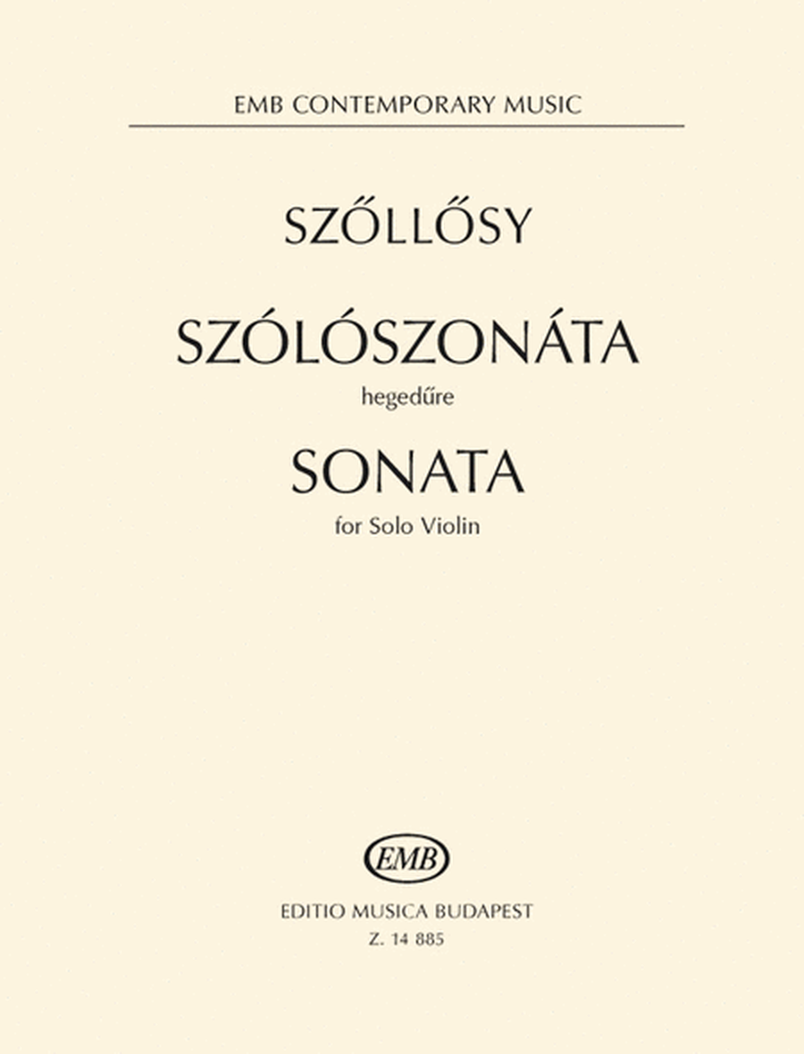 Sonata for Solo Violin (1947)