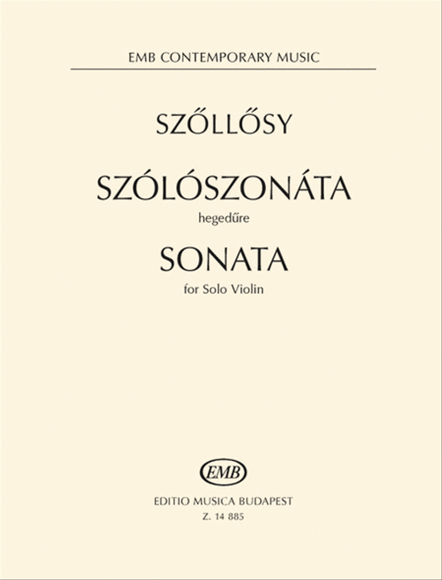 Sonata for Solo Violin (1947) Violin Solo scores gallery preview page 1