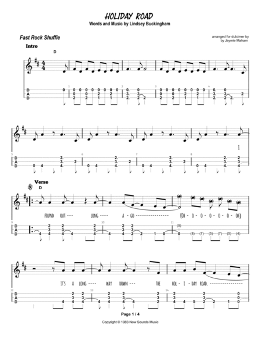 Holiday Road Part scores gallery preview page 2