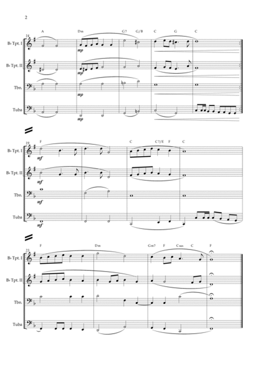 Cantate Domino - Handel (Brass Quartet) Chords image number null
