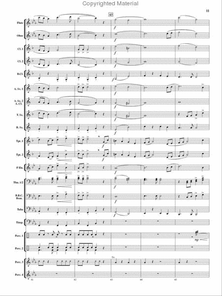 Tempest Rising Concert Band scores gallery preview page 10