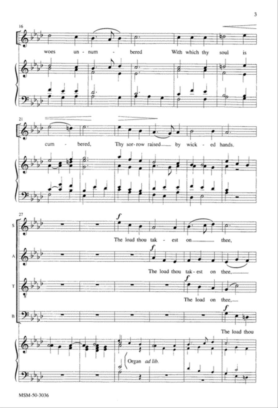 I Caused Thy Grief 4-Part scores gallery preview page 3