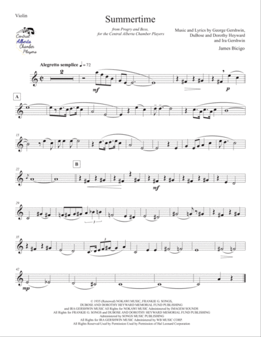 Summertime Summertime String Trio scores gallery preview page 4