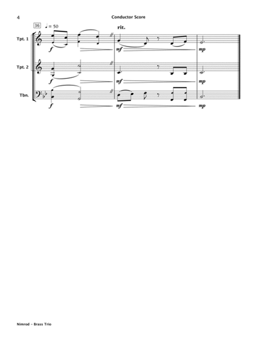 Nimrod (Brass Trio) image number null