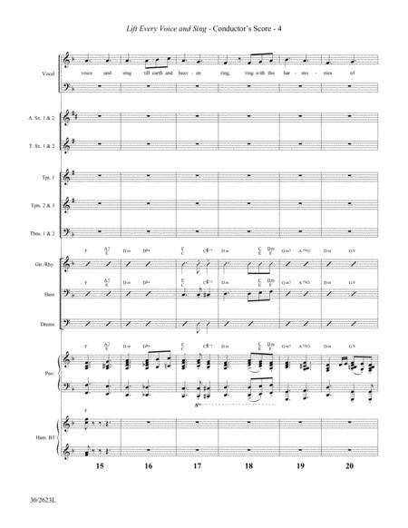Lift Every Voice and Sing - Instrumental Ensemble Score and Parts image number null