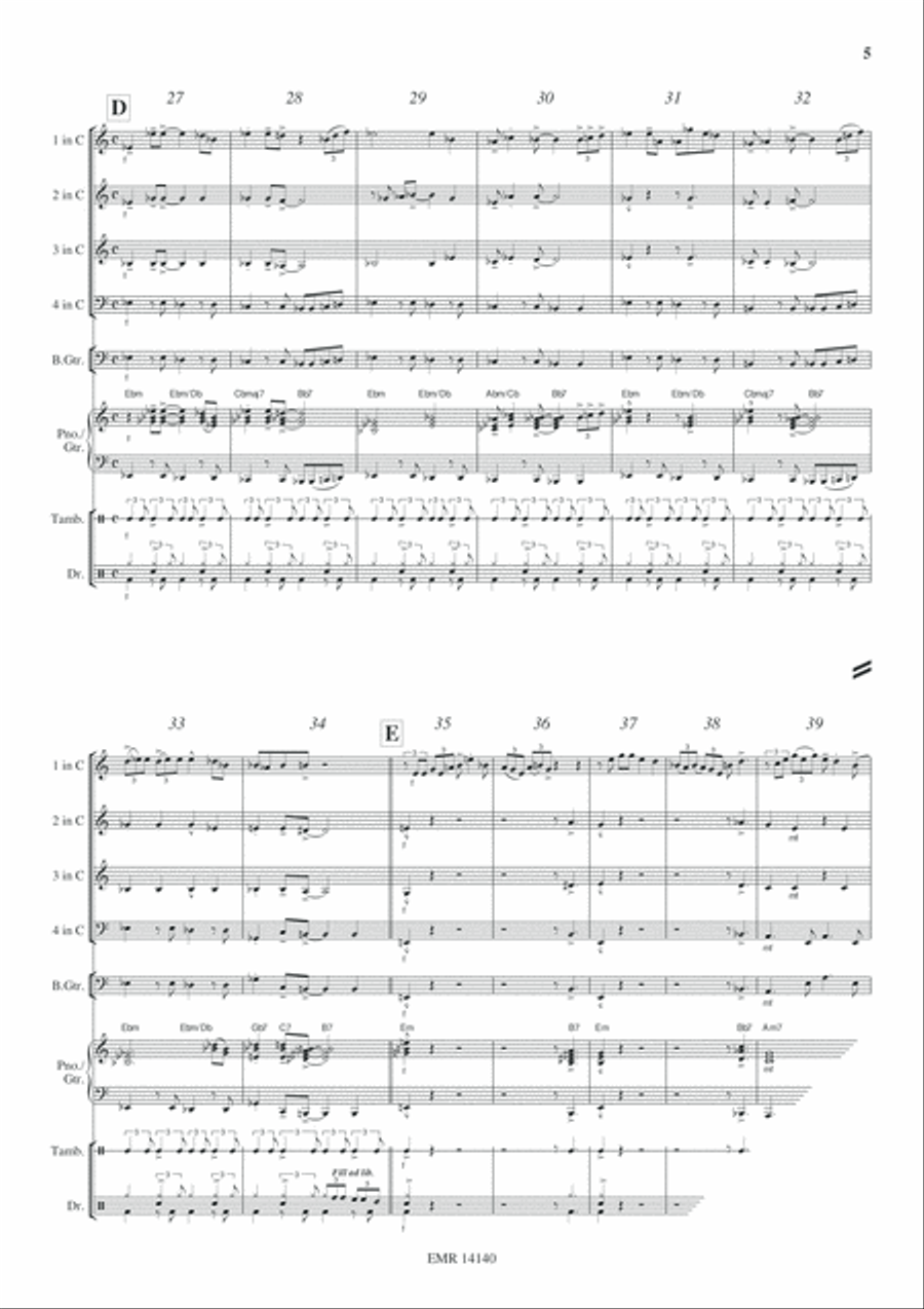 Ox And Donkey Blues Ox And Donkey Blues Woodwind Quartet scores gallery preview page 6