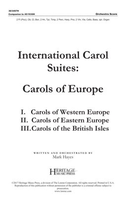 Book cover for International Carol Suites: Carols of Europe - Orchestra Score