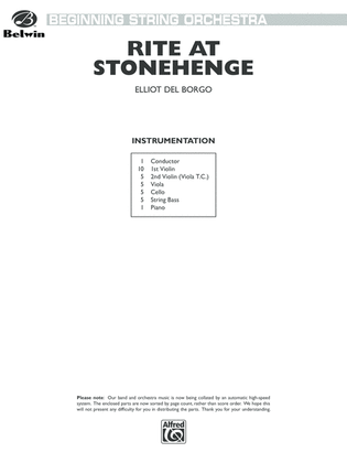 Rite at Stonehenge: Score