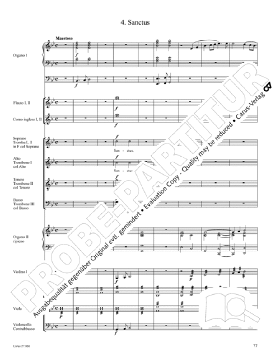 Messe a quatre voix 4-Part scores gallery preview page 88