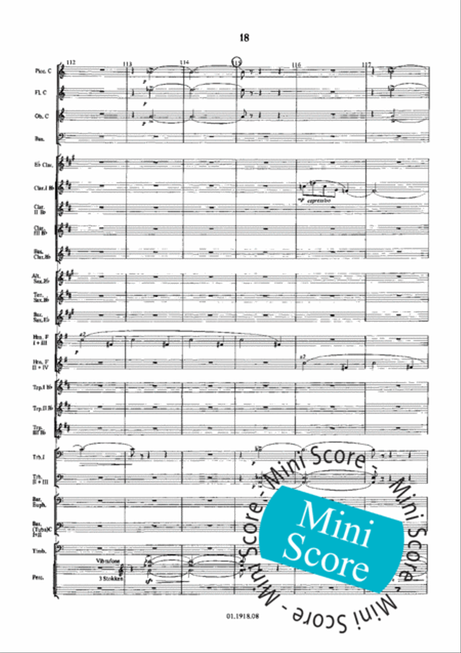 Overture for an Imaginary Play Concert Band scores gallery preview page 22