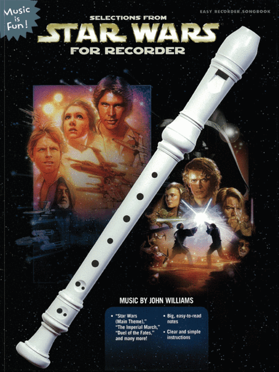 Selections from Star Wars for Recorder Recorder scores gallery preview page 1