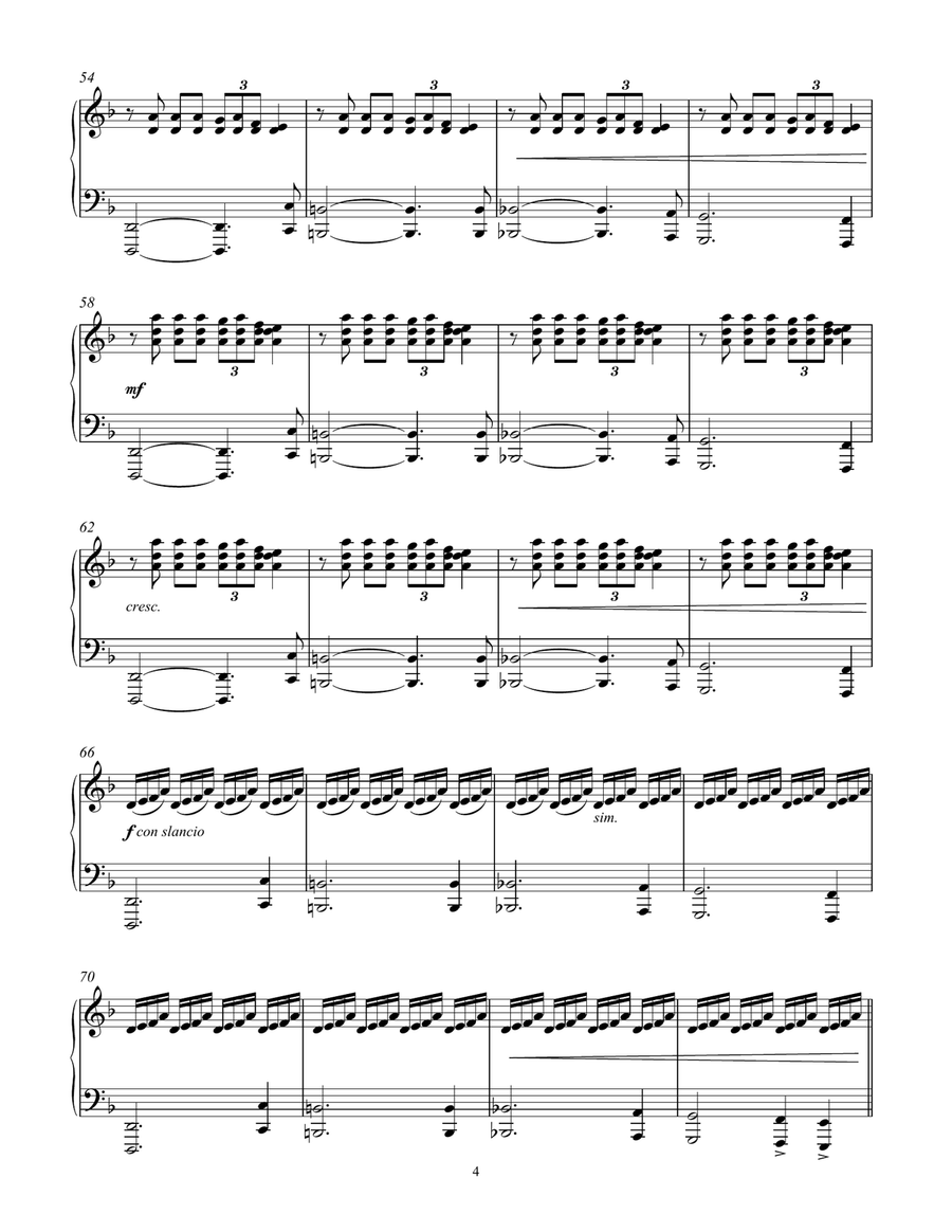 The Path Of The Fossils (from Seven Days Walking: Day 1) Piano Solo scores gallery preview page 4