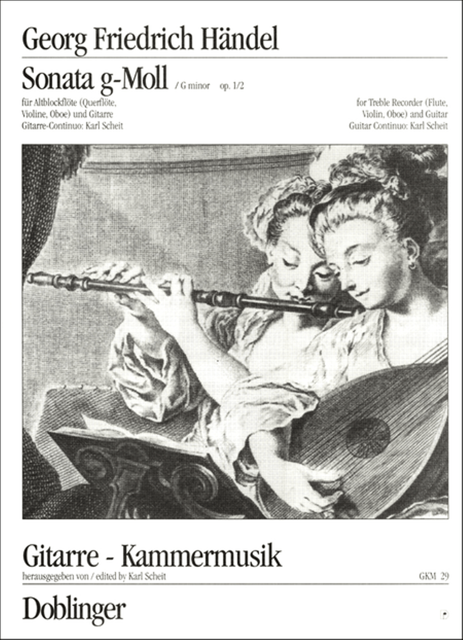 Sonata g-moll op. 1 / 2 Sonata g-moll op. 1 / 2 Oboe scores gallery preview page 1